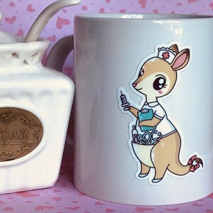 Kangaroo Nurse High quality vinyl sticker