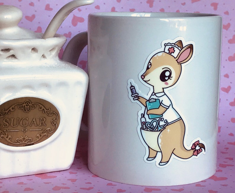 Kangaroo Nurse High quality vinyl sticker