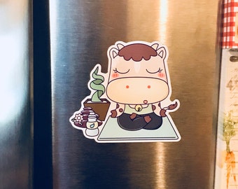 Yoga fridge magnet, car magnet, great gift for that yoga lover in your life!