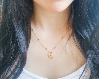 Gold Eye of Horus Necklace: Dainty Egyptian Protection Jewelry