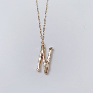 Collar de carta personalizada de oro, collar de nombre personalizado, collar de letras mínima, regalos de Navidad