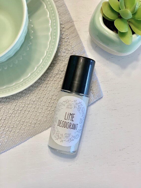 Natural Lime Deodorant Essential Oil Deodorant Homemade Etsy