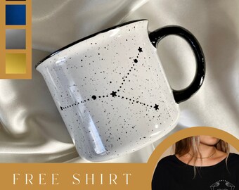 Aquarius Mug / Personalized Gift / Zodiac Gifts / Gift for Her / Aquarius Gifts / Campfire Mug / Custom Mug / Coffee Mug / Astrology Mug
