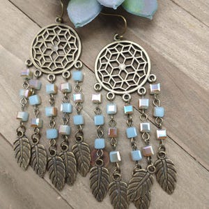 Women&#39;s Chandelier Earrings,Ethnic Earrings, Beaded Earrings,Hand Crafted Woman&#39;s Earrings,  Handmade Woman&#39;s Gift, Chandelier Earrings