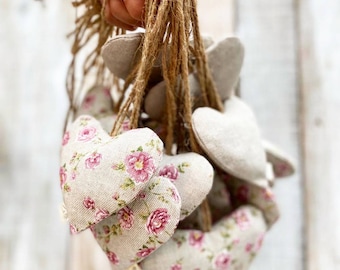 Lavender Heart Sachet Flower Vintage Decor