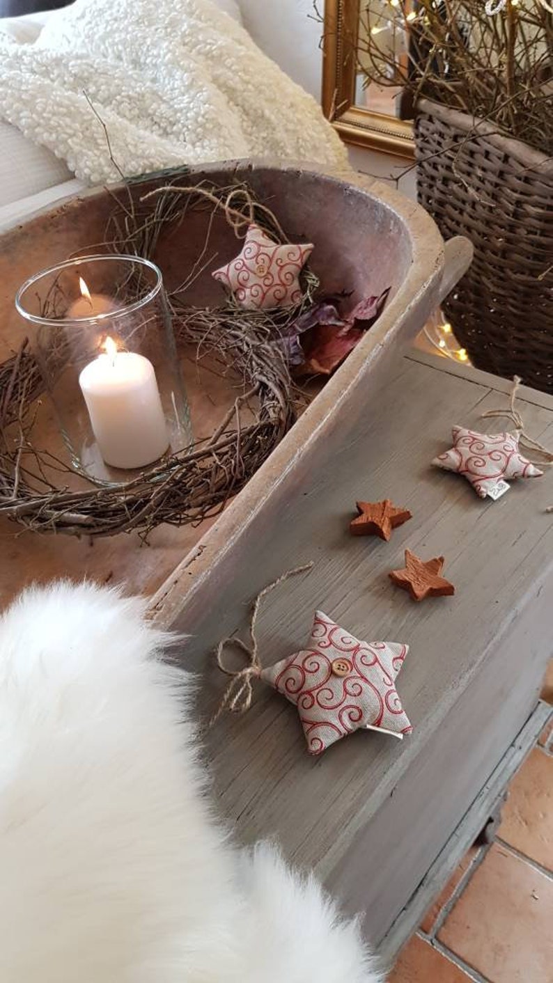 Lavender Star Sachet Vintage Red Hanging Room Decor zdjęcie 5