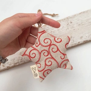 Lavender Star Sachet Vintage Red Hanging Room Decor zdjęcie 2