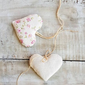 Lavender Heart Sachet Flower Vintage Decor zdjęcie 8