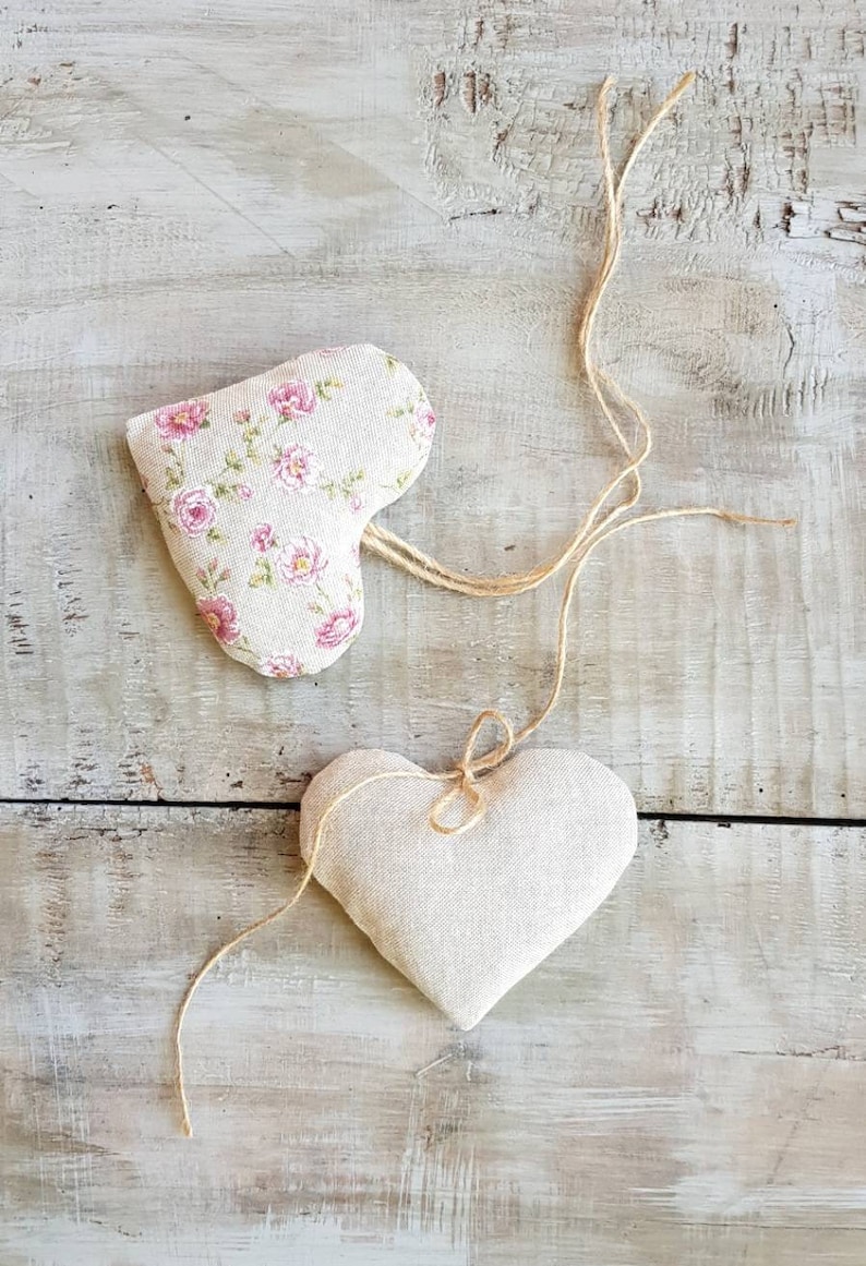 Lavender Heart Sachet Flower Vintage Decor zdjęcie 8