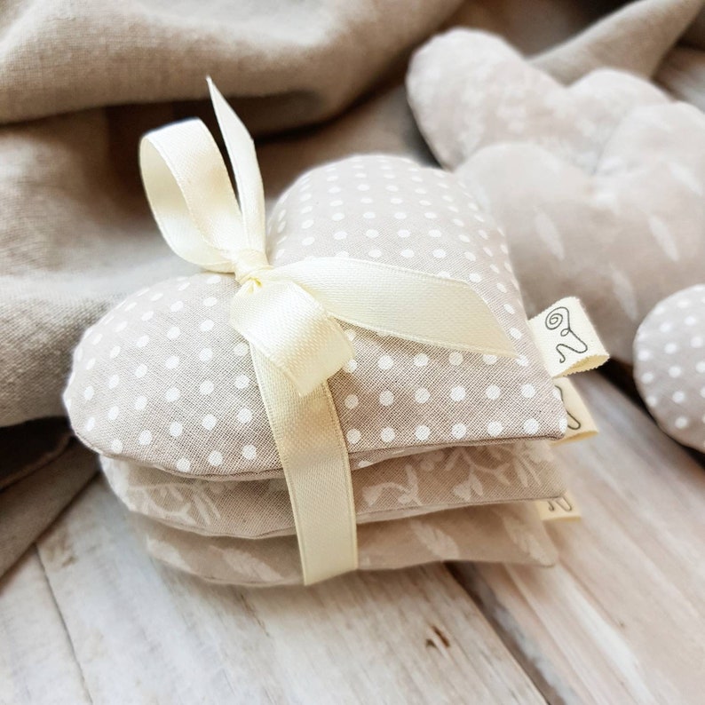 Ensemble de 3 sachets de lavande en forme de cœur Tiroir Etsy France