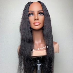 Kinky Straight Human Hair U-Part Wig