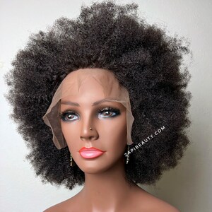 Short afro lace front wigs on sale