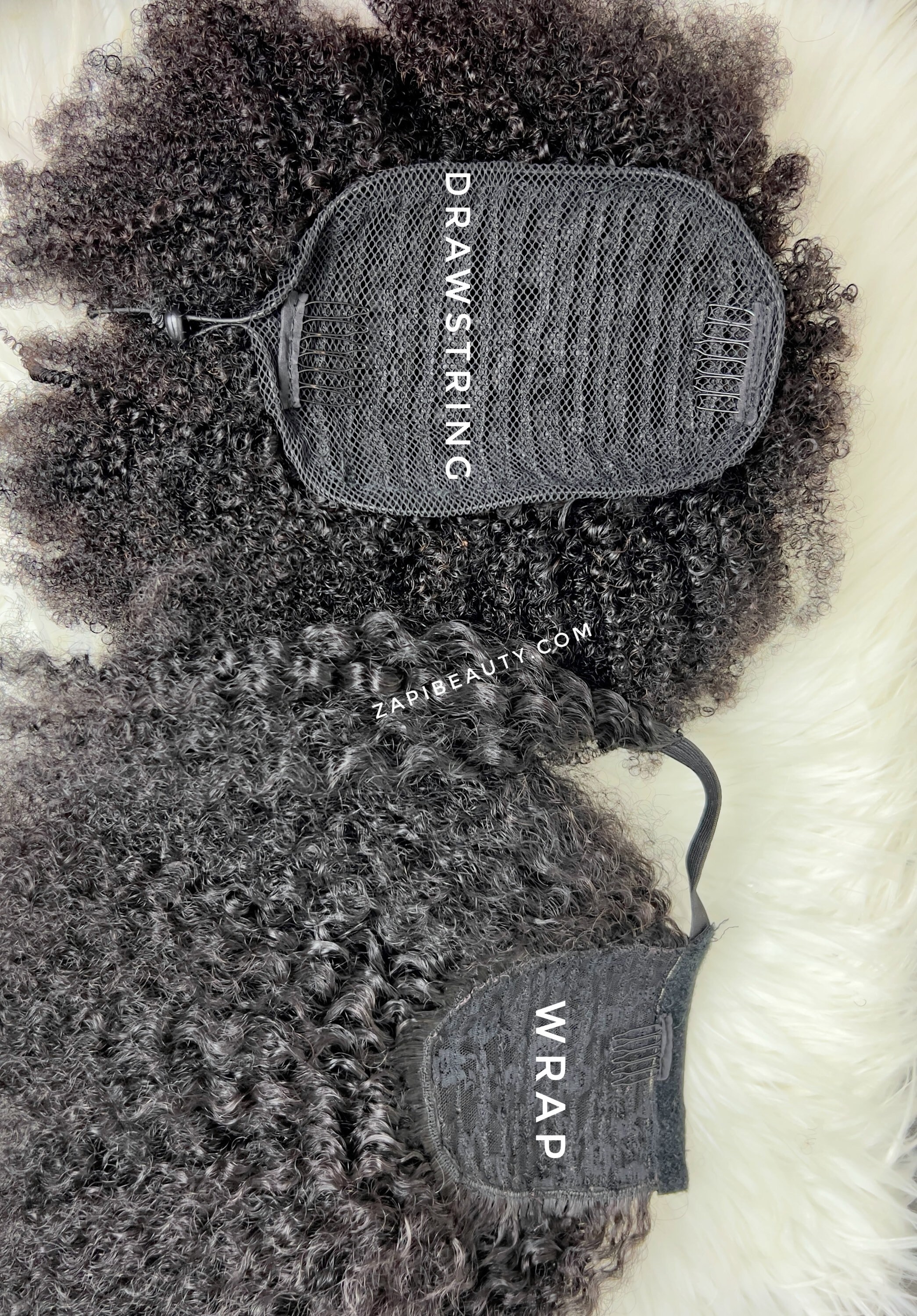Rosmile Afro-Pferdeschwanz-Verlängerung – Synthetisch, Mittelbraun (Nr. 4), 80 G, Mit Kordel