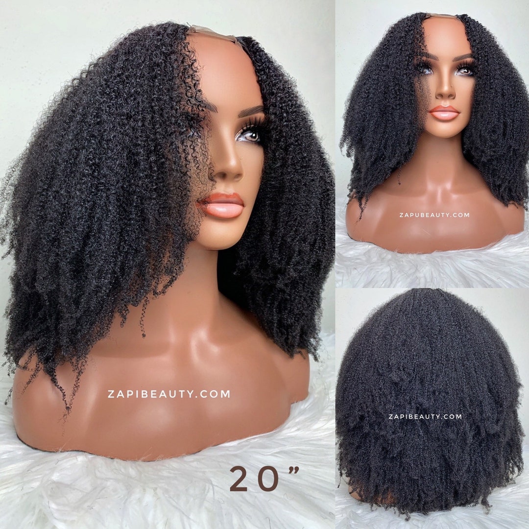  COOPHYA Fluffy u-shaped wig real hair clip in hair