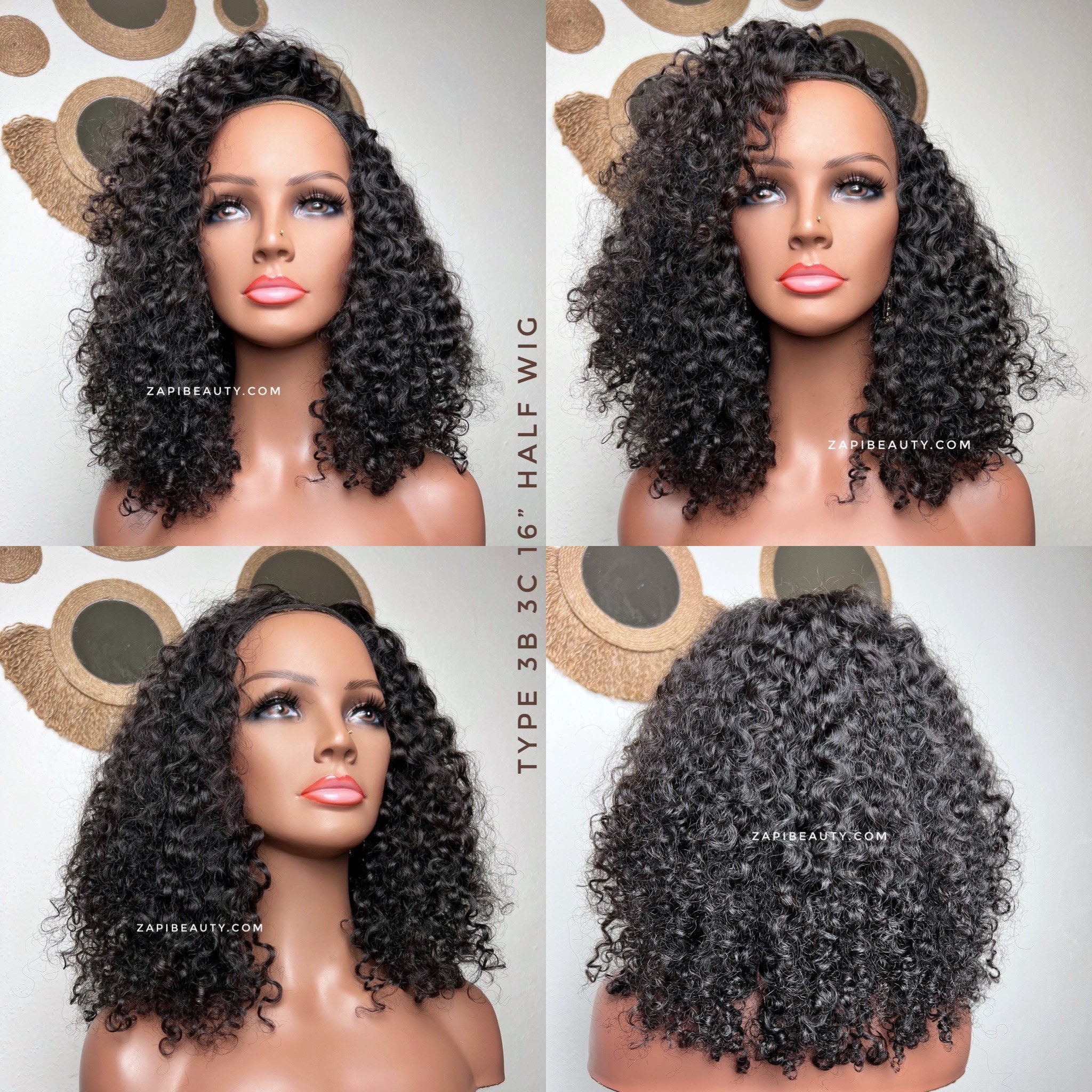 Human Hair Half Wigs - Etsy Human Hair Half Wigs - Etsy