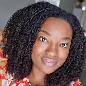 Type 4b 4c Kinky Coily V Part Wig 170% Human Hair Wig For black women
