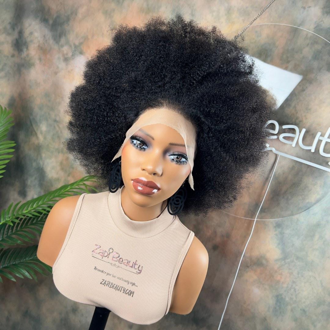 human hair afro wigs