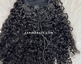 3c 4a Kinky Curly Hair Ponytail 12” for black women.