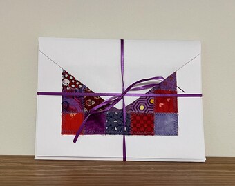 Handmade Quilt Greeting Cards - 5"x7" - Set of 4