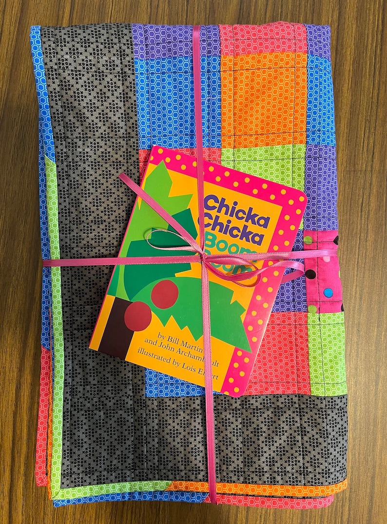 Colorful Quilt / Chicka Chicka Boom Boom / Baby Quilt / Shower Gift ...