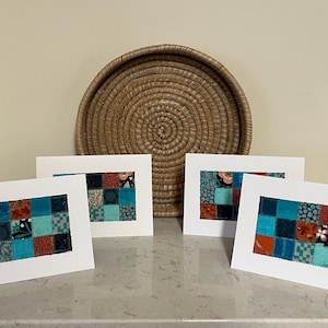 Homemade Greeting Cards/Handmade Greeting Cards/Quilted Greeting Cards/Unique Greeting Cards/One of a Kind Greeting Cards/Colorful Cards