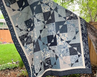 Handmade French General Quilt  (60"x74") pillow sham included