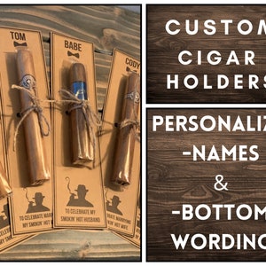 Custom Groomsmen Gift Cigar Label, Card / Holder, Groomsman Ask, Groomsman Cigar Tags, Labeled Cards, Favors