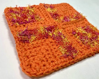 Crochet Pattern Scrubby PDF, Crochet Dish Cloth Pattern, YouTube Video Tutorial, Crochet Kitchen Pattern, Quilter's Dish Scrubby Pattern