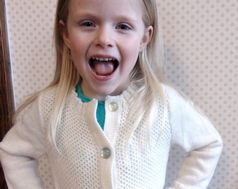 Machine Knit Children's Cardigan Pattern, Standard Gauge (PDF Pattern)