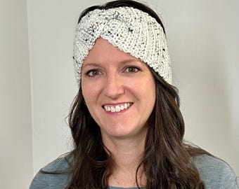 Crochet Pattern PDF, Headband, Head Wrap, Beginner, Easy, Learn To Crochet, First Project, Crochet Simple Steps Ear Warmer Headband Pattern