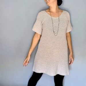 Crochet Dress Pattern PDF, Crochet Tunic Dress Pattern, Beginner Dress Crochet Pattern, Crochet I Wanna Dance With Somebody Dress Pattern