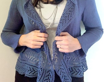 Knit lace cardigan | Etsy Knit lace cardigan | Etsy