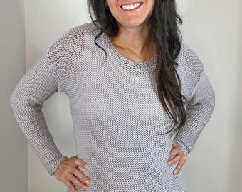 Beginner Machine Knit Sweater Pattern PDF - LK150 Mid Gauge Flat Bed Sweater Download, XS - 5X, Machine Knit Simple Stitch Sweater Pattern