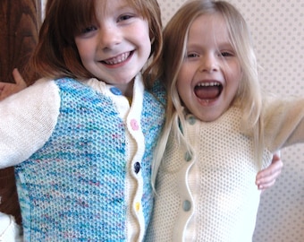 Knit Play Day Child's Cardigan Pattern - size 4-14