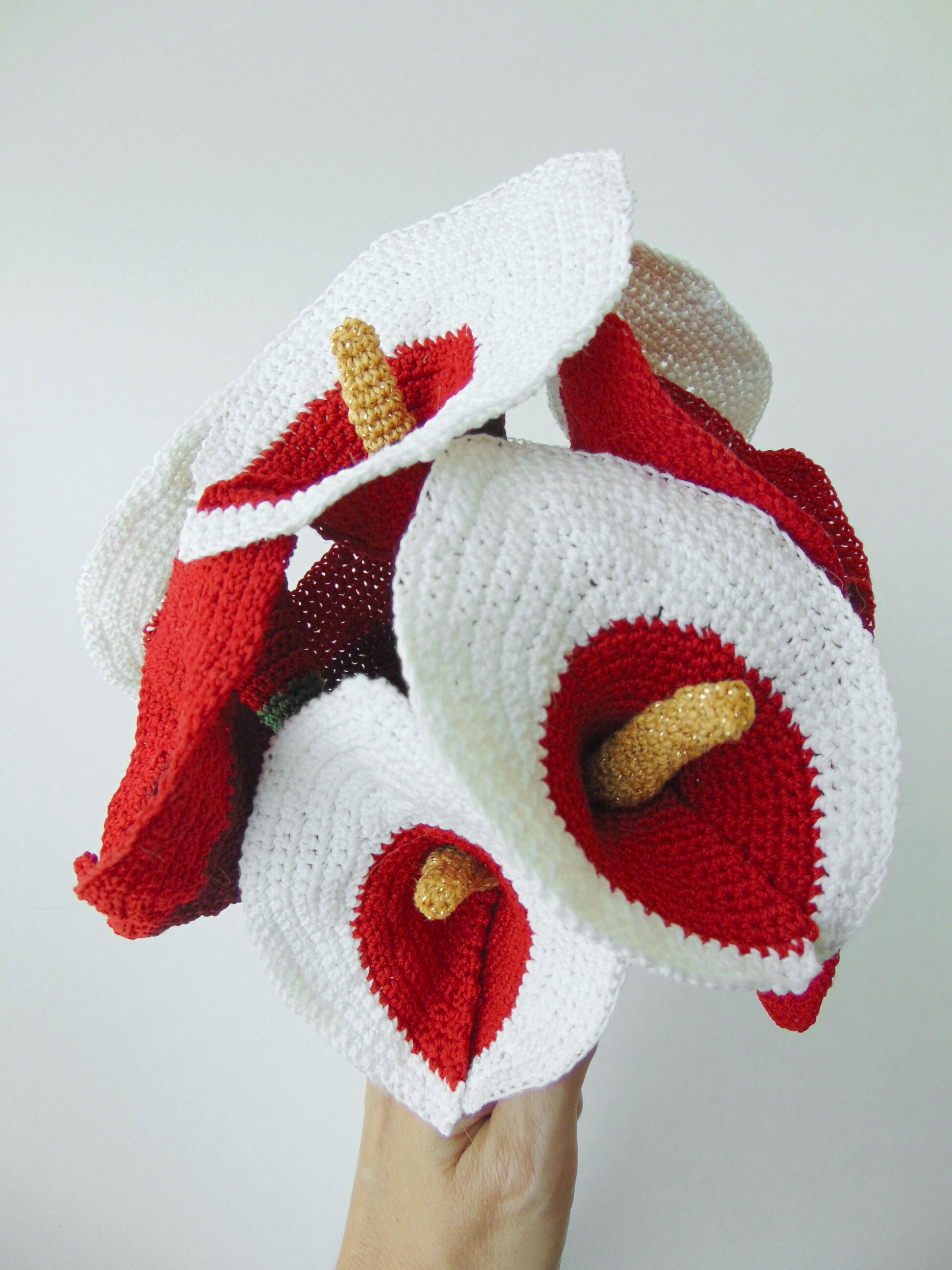 Crochet Calla Lily Bouquet Pattern Etsy