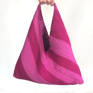 Crochet Pattern Pdf, Crochet Purse, Crochet Bag, Crochet Tote, Striped Purse, Photo Tutorial, Mama&#39;s Got a Brand New Bag Crochet Pattern