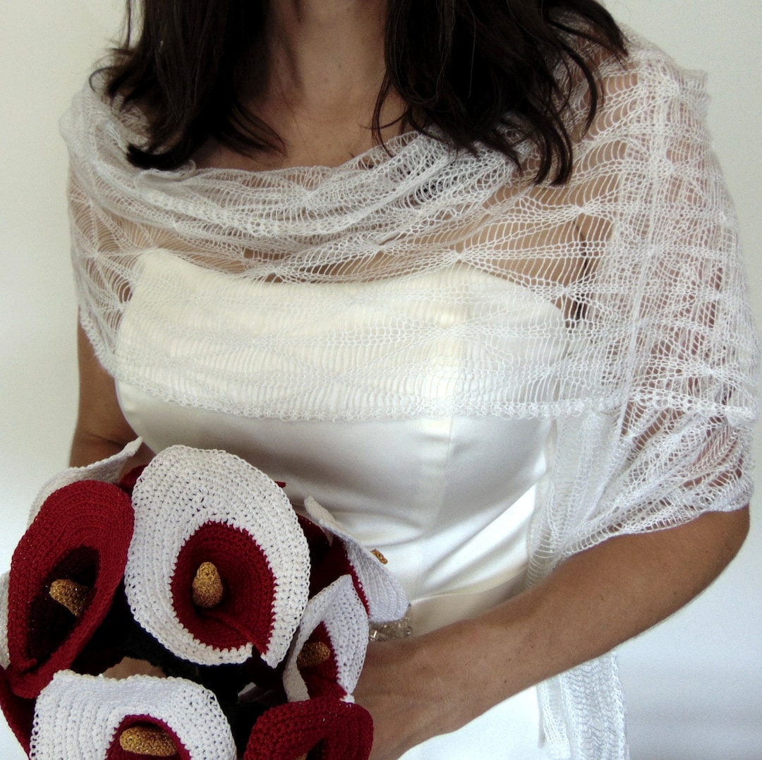 Machine Knit Lace Shawl Pattern, Standard Gauge, Estrela (PDF Pattern ...