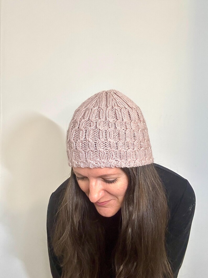 Machine Knit Winter Beanie Hat Pattern, Easy Cables (PDF Pattern) - Etsy