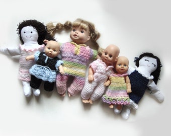 Crochet Doll Clothes Pattern Collection for 12-14" Dolls (PDF Pattern)