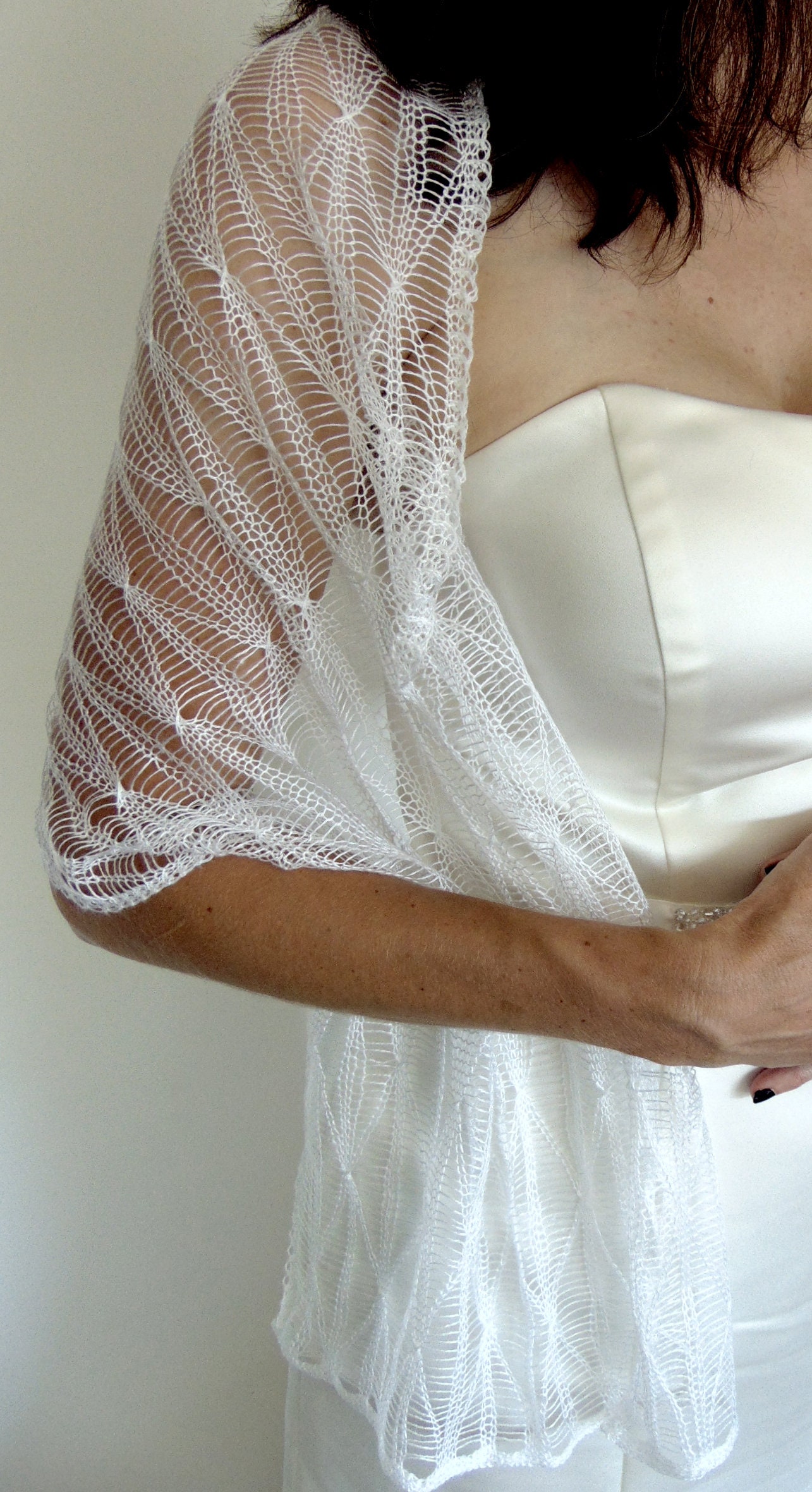 Machine Knit Lace Shawl Pattern, Standard Gauge, Estrela (PDF Pattern ...