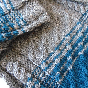 Hand Knit Cabled Cowl Pattern image 1