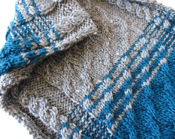 Hand Knit Cabled Cowl Pattern