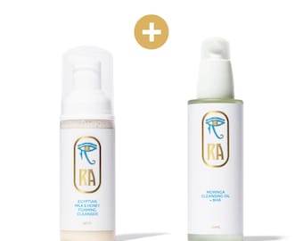 Purification Set | Double Cleanse | Moringa Oil | Manuka Honey | Egyptian Botanicals