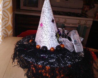 Pumpkin in a witch hat