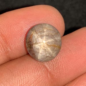 Natural Brown Star Sapphire Oval Cabochon Loose Handmade Star Sapphire Stone 12x13x6mm 11.90 Cts Approx