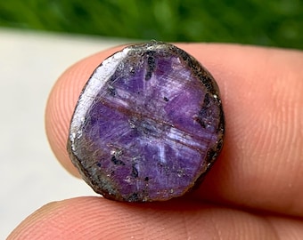 Natural Ruby Trapiche rare Gemstone 14.2x13.1 MM 8.90 Carat Freeform Shape Polished Ruby Trapiche Slice Gemstone for Jewellery Making