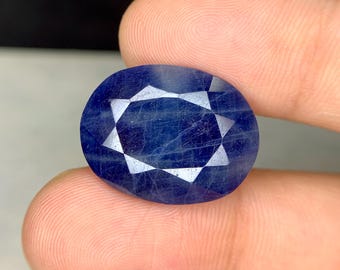 Madagaskar natuurlijk koningsblauw geen hitte saffier 21 x 16,5 mm 23,60 karaat ovale vorm gefacetteerde saffier losse edelsteen voor het maken van sieraden