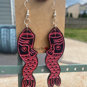 Koinobori Japanese Carp Windsock Earrings
