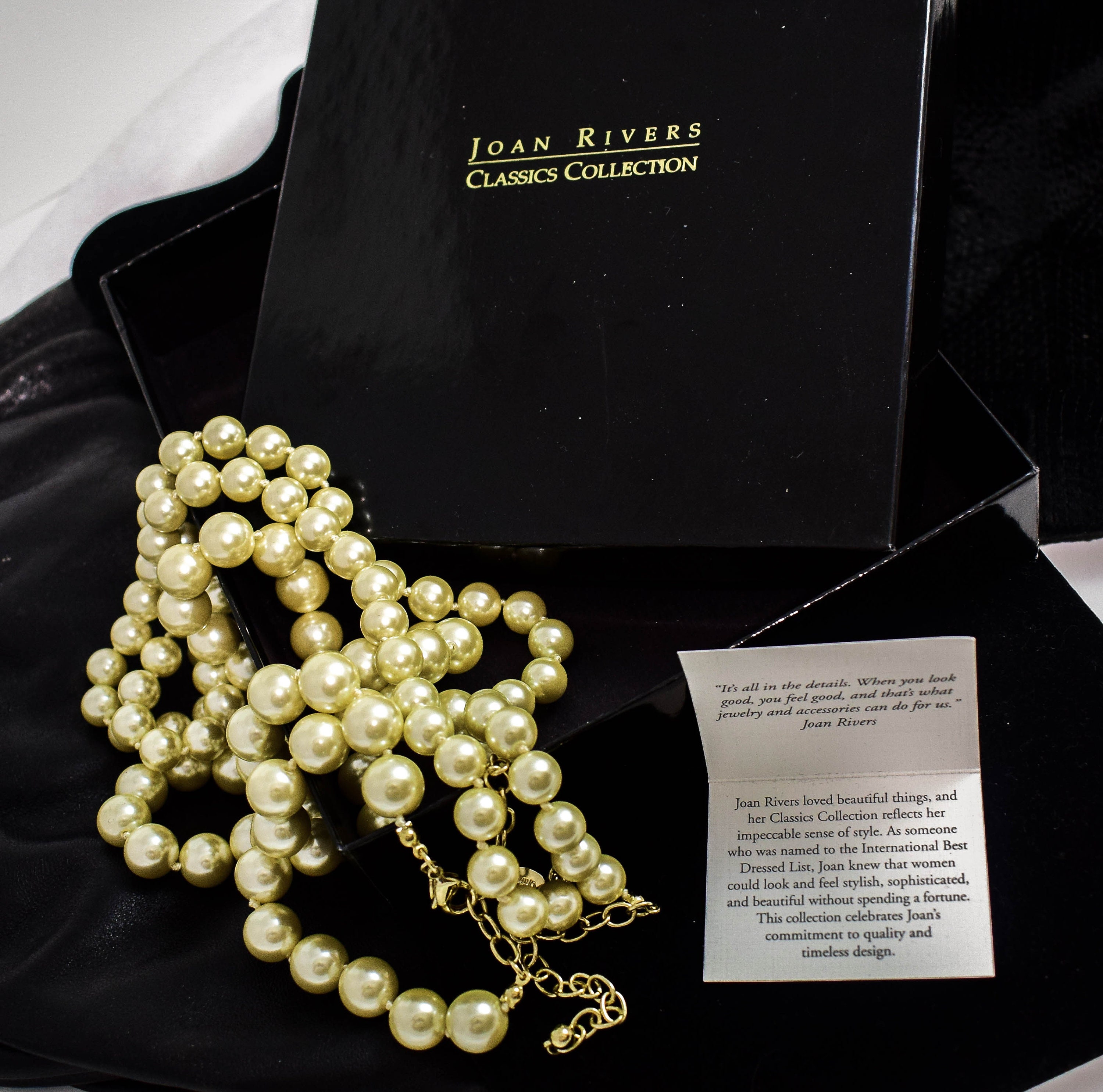 Joan Rivers Classics Collection Pearl Necklace Set Original Etsy