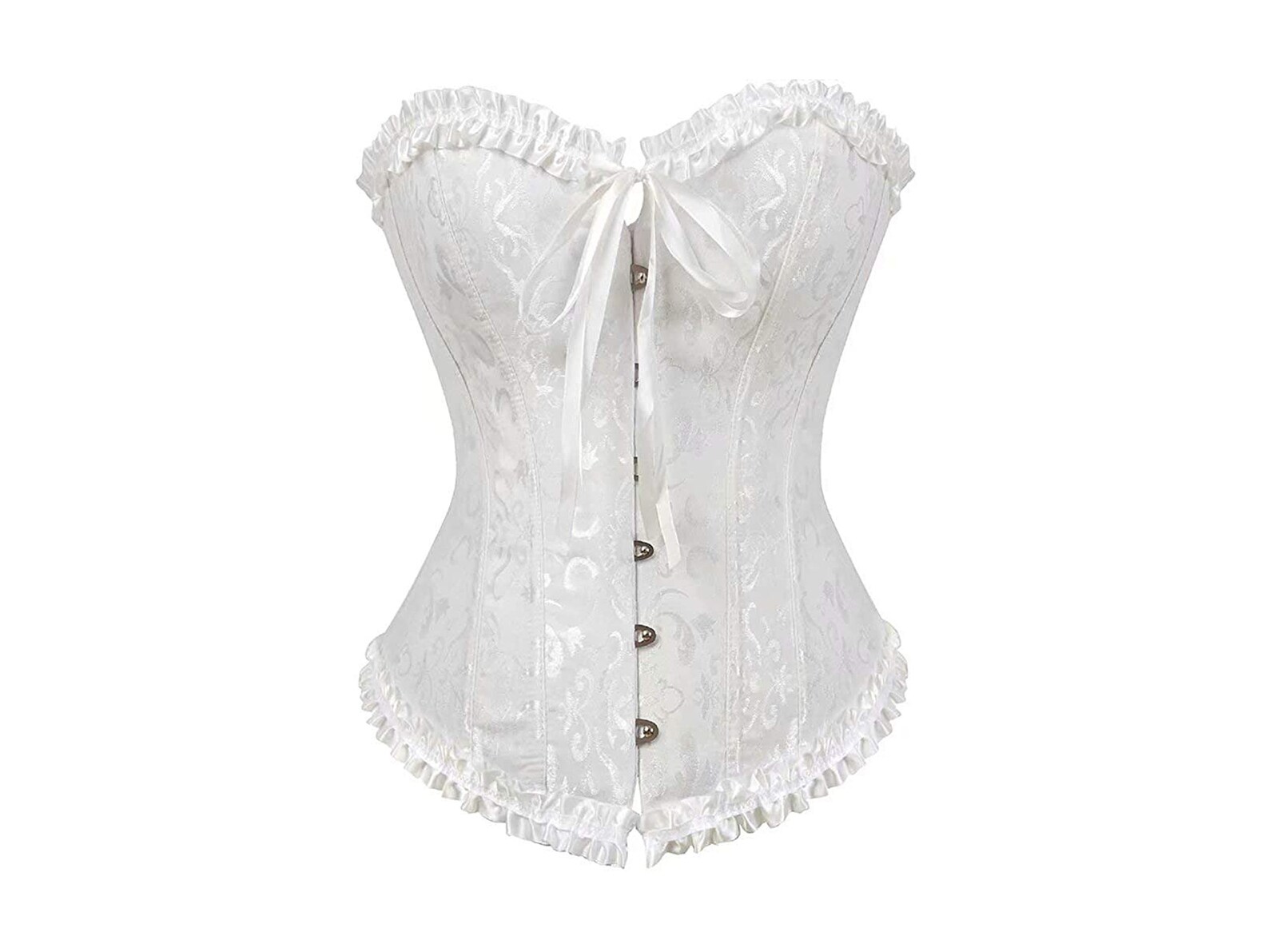 Sexy White Floral Bustier Corset Top Bridgerton Style Etsy